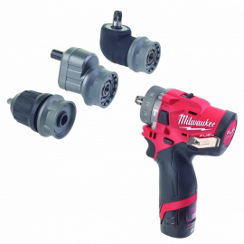 Акумулаторен ударен винтоверт с приставки Milwaukee M12FPDXKIT-202X