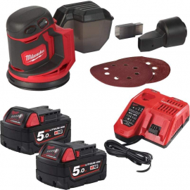 Акумулаторен ексцентършлайф Milwaukee M18BOS125-502B